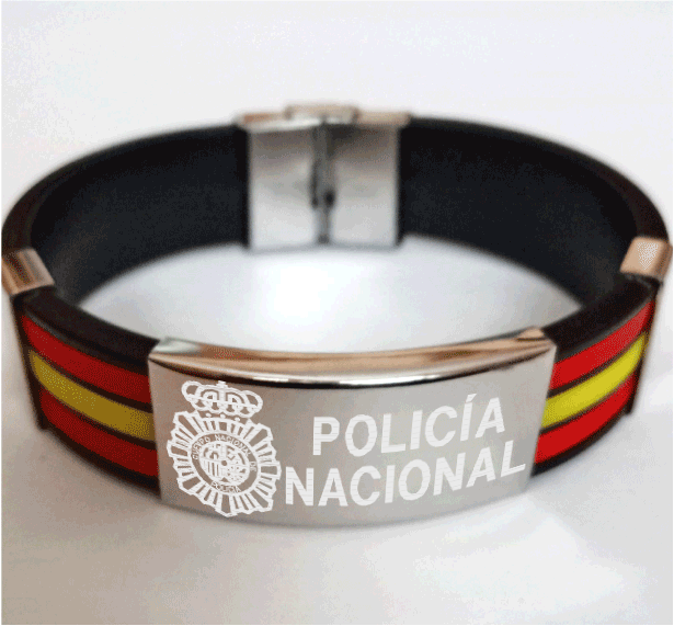 POLICIA NACIONAL…Pulsera bandera España.